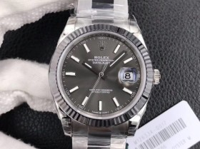 勞力士1比1復刻日誌錶 vs勞力士日誌型 126334 灰盤￥4580