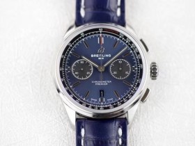 百年靈仿錶 璞雅 gf百年靈璞雅繫列AB0118A61C1P1 藍盤￥3680