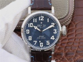 高仿真力時飛行員 XF真力時飛行員c738藍面￥3180