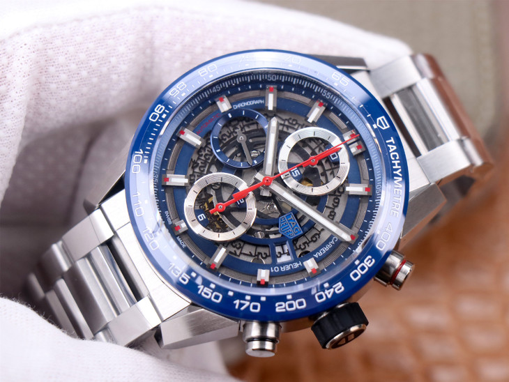 1比1復刻泰格豪雅男士手錶 XF泰格豪雅 CAR2A1T.FT6052 藍盤￥3780-高仿錶