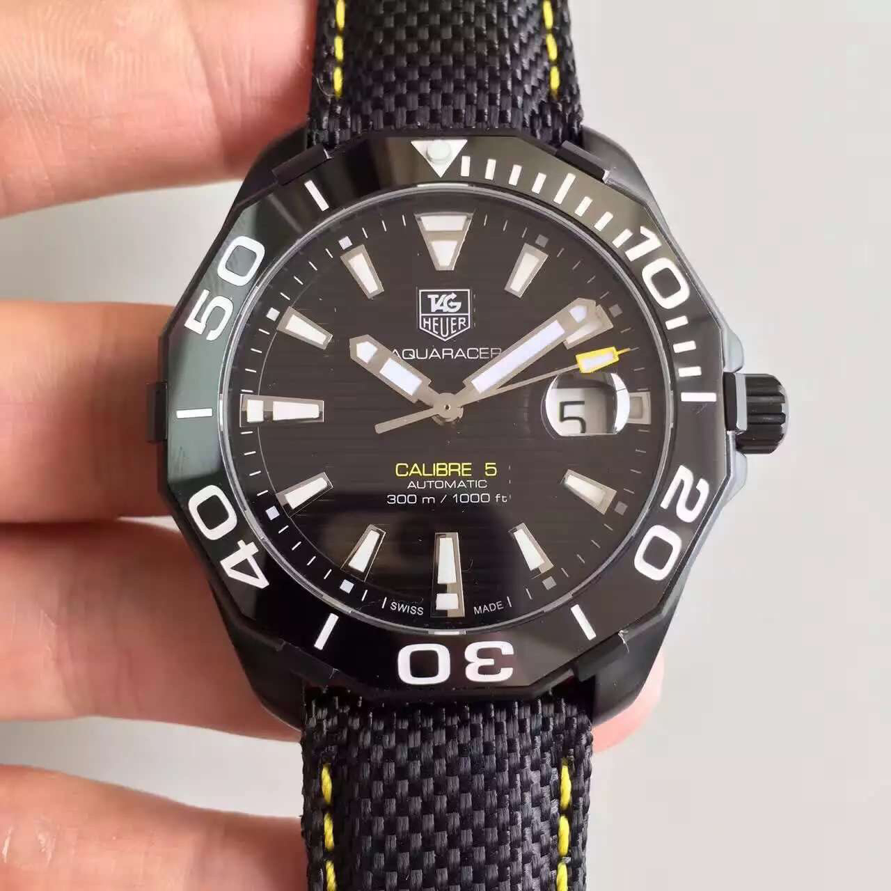 泰格豪雅竟潛復刻手錶 V6,TAG泰泰格豪雅競潛300米繫列WAY218A.FC6362￥2980-高仿錶