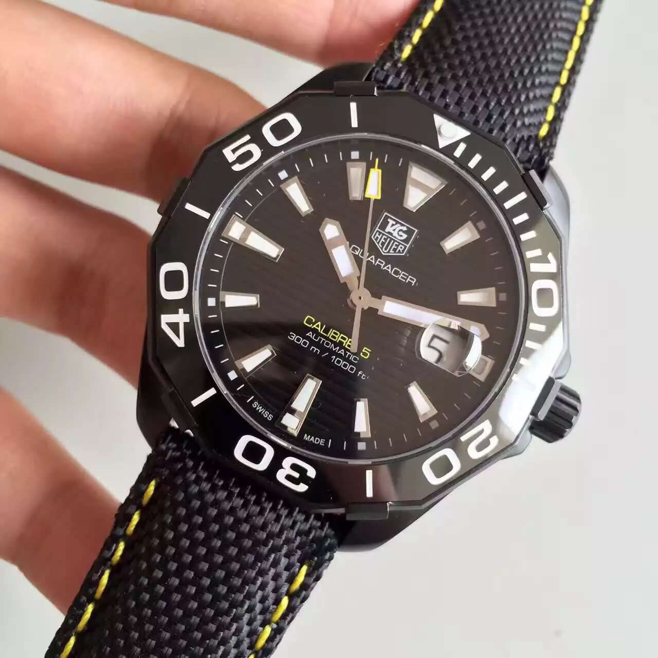 泰格豪雅竟潛復刻手錶 V6,TAG泰泰格豪雅競潛300米繫列WAY218A.FC6362￥2980-高仿錶