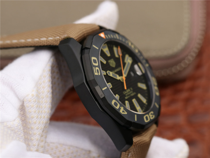 格泰豪雅 復刻手錶 V6格泰豪雅竟潛43mm黑殼￥2980-高仿錶