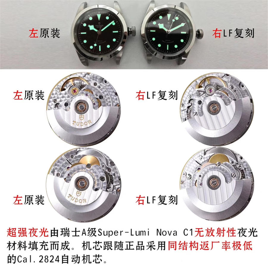 高仿帝舵男士手錶價格 LF帝舵碧灣m79540-0006￥2980 -高仿錶