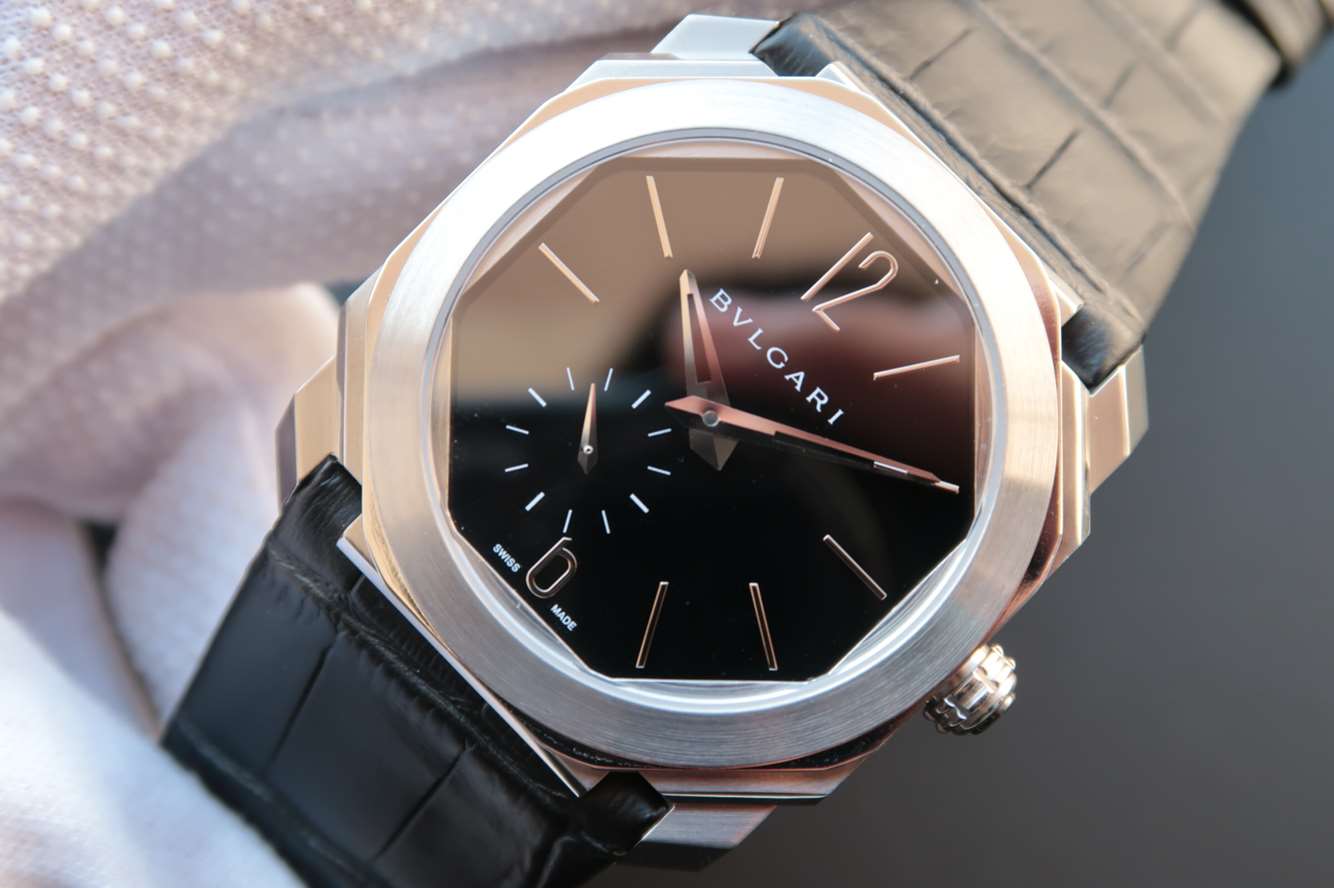 寶格麗復刻手錶手錶怎麽樣 寶格麗全新OCTO繫列102028 BGO40BPLXT超薄腕錶￥3480-高仿錶