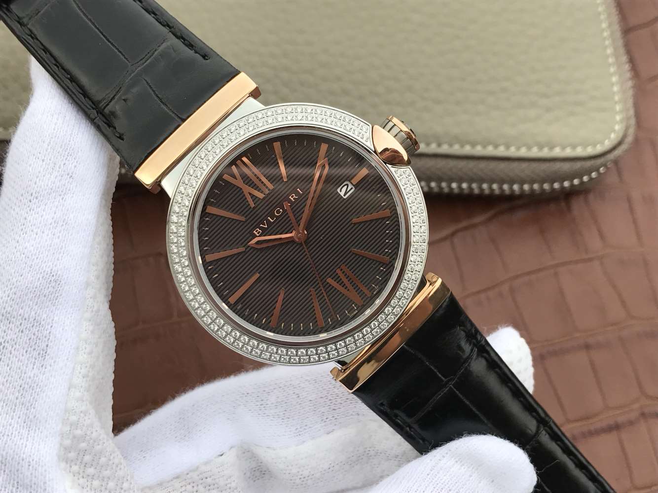 寶格麗哪個廠復刻手錶的好 寶格麗創意珠寶繫列102571 LU40C6SSPGLD￥2980-高仿錶