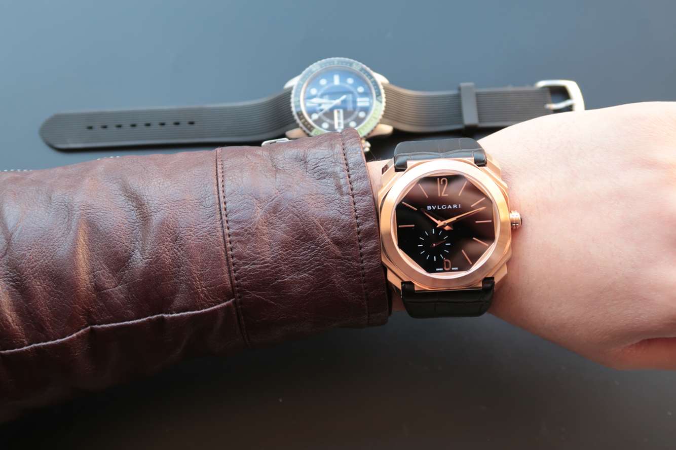 復刻手錶吧寶格麗 寶格麗全新OCTO繫列102028 BGO40BPLXT超薄腕錶￥3480-高仿錶