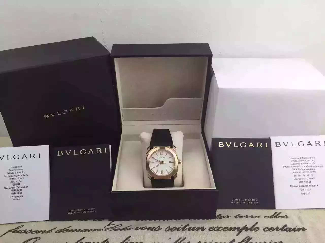 寶格麗復刻手錶 寶格麗OCTO繫列102119 BGOP38WGLD中性機械錶￥2980-高仿錶