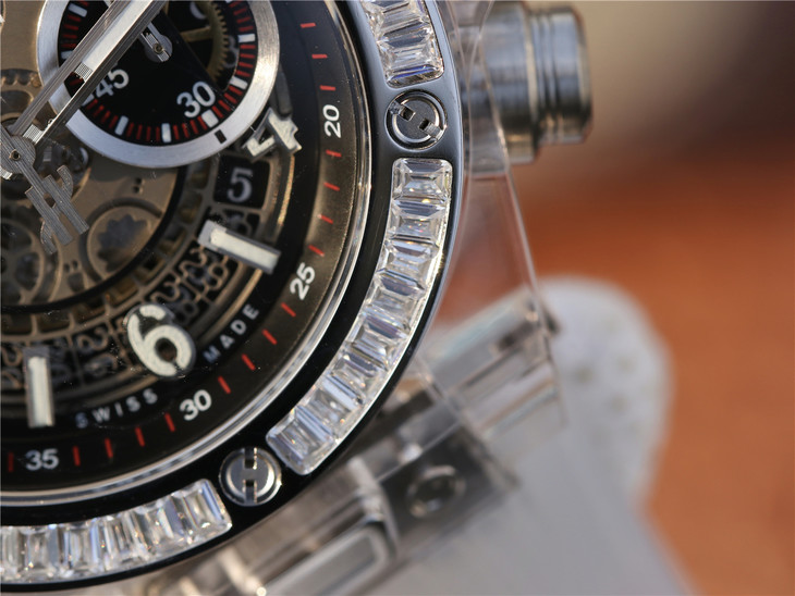 HB廠復刻手錶宇舶玻璃計時BIG BANG繫列411.JX.4802.RT“全透腕錶”￥4880-高仿錶