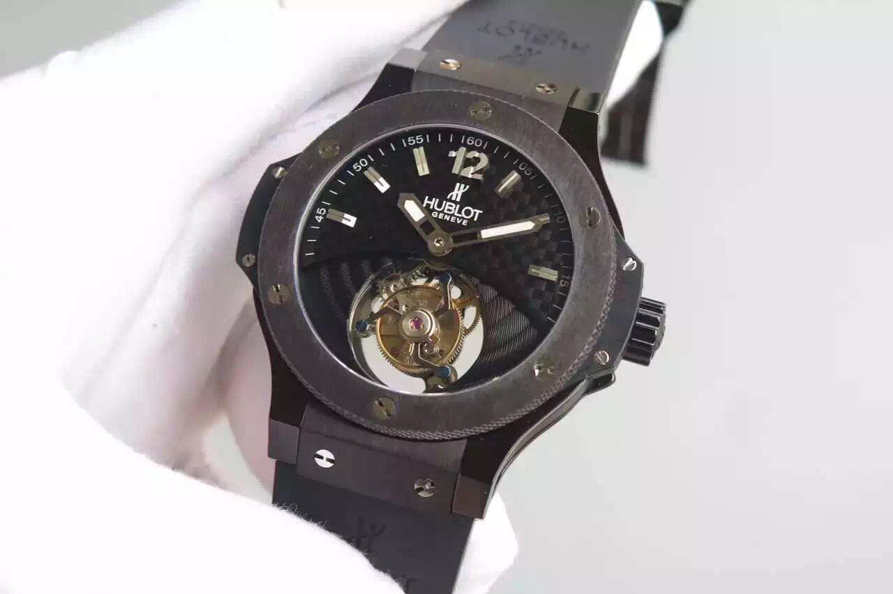 bm廠陀飛輪 宇舶錶原裝手動上鏈機械，透底￥6880-高仿錶