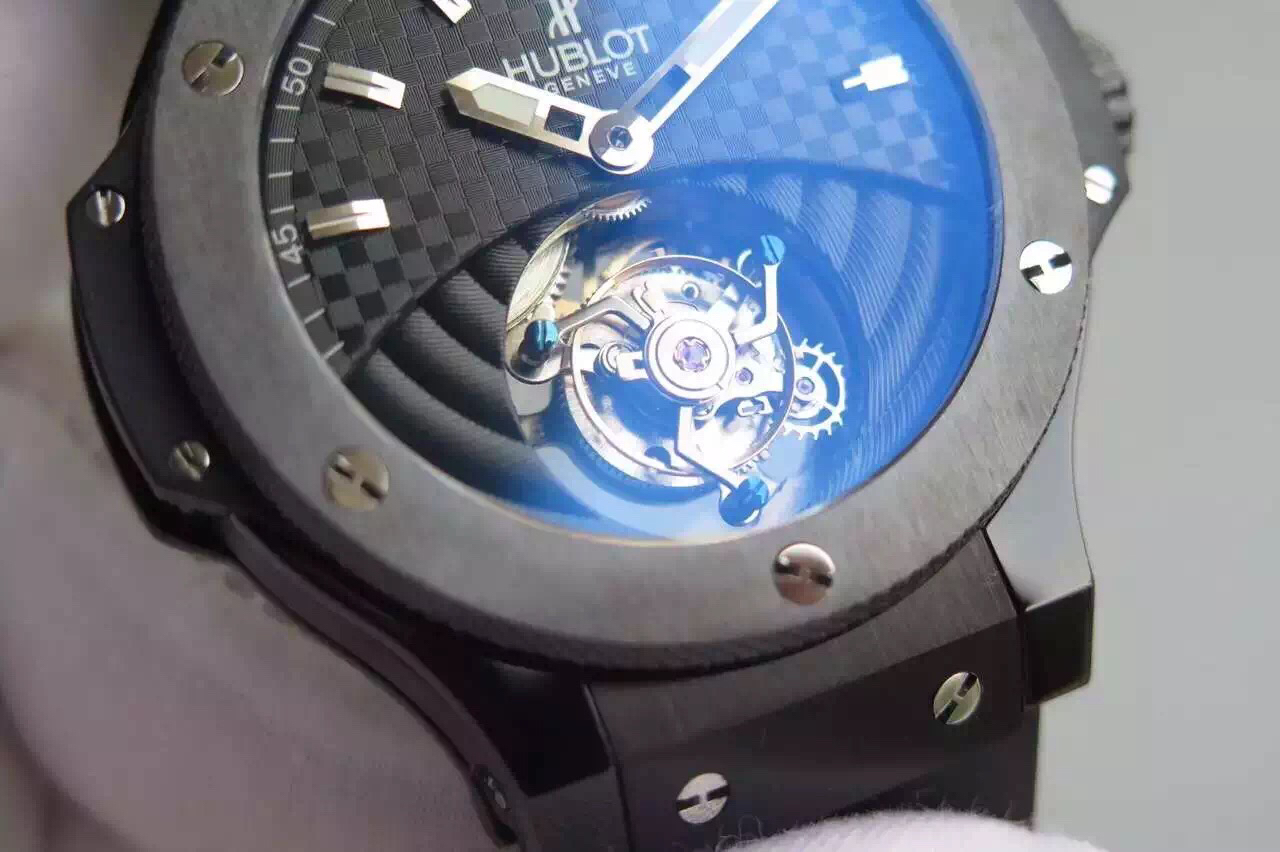 bm廠陀飛輪 宇舶錶原裝手動上鏈機械，透底￥6880-高仿錶