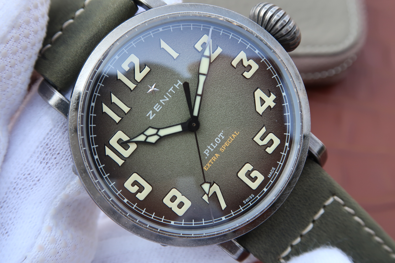 高仿真力時手錶怎麽樣 XF真力時飛行員11.1940.679 / 93.C800復古大飛￥3180-高仿錶