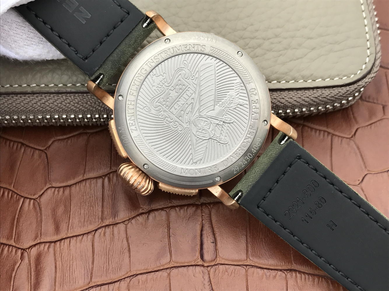 仿真力時飛行員 XF真力時飛行員29.2430.4069/21.C800青銅騎士￥3480-高仿錶