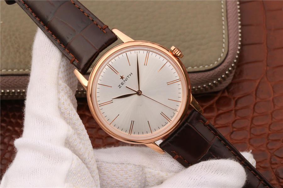 精仿真力時手錶真力時 ELITE繫列18.2270.6150/01.C498 玫瑰金￥2880-高仿錶