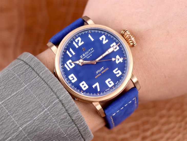 1比1高仿真力時男錶價格 sv真力時飛行員29.2430.679/57.C808￥3480-高仿錶