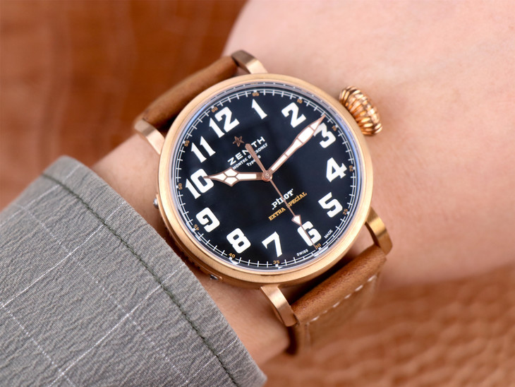 真力時青銅計時大飛1比1復刻 sv真力時飛行員29.2430.679/21.C753￥3480-高仿錶