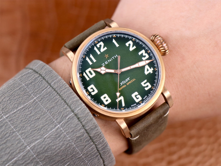 真力時青銅大飛仿錶價格 sv真力時飛行員29.2430.679/63.I001 1比1復刻￥3480-高仿錶