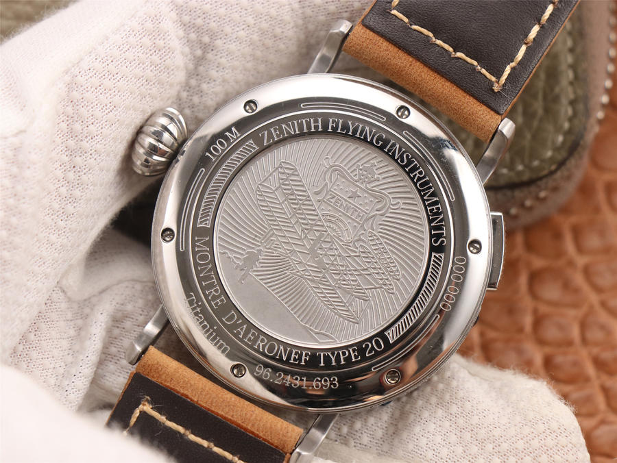 高仿真力時手錶價格錶 真力時飛行員GMT兩地時間功能￥3180-高仿錶