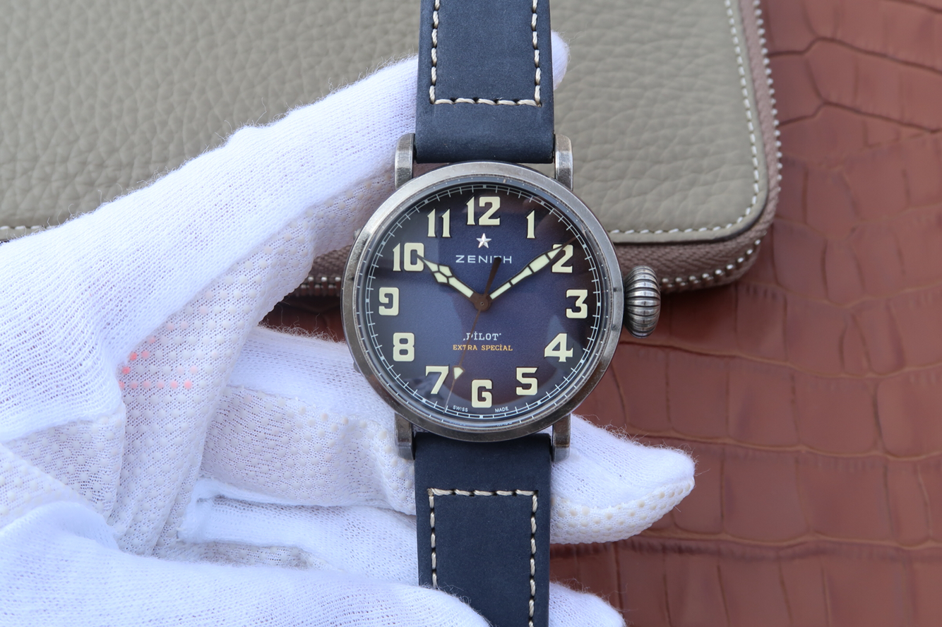 高仿真力時飛行員手錶 XF真力時飛行員11.1942.679/53.C808復古大飛￥3180-高仿錶