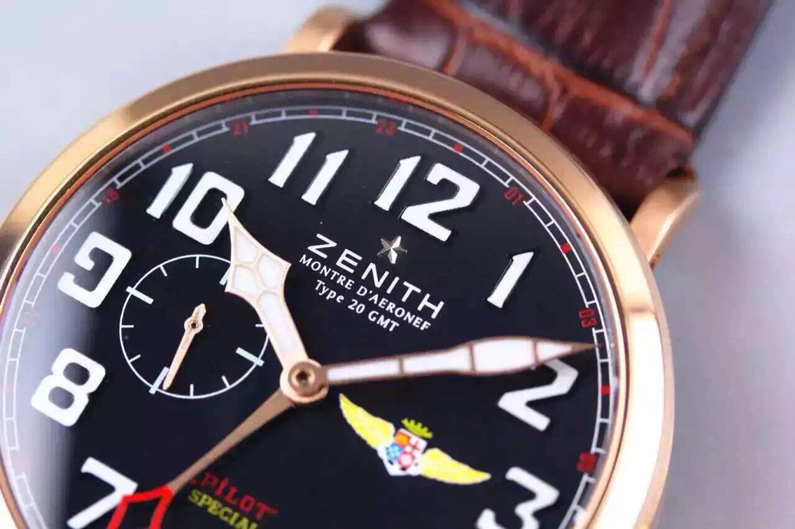 高仿真力時對比 XF真力時 飛行員洋蔥大把頭男士手錶￥3280-高仿錶