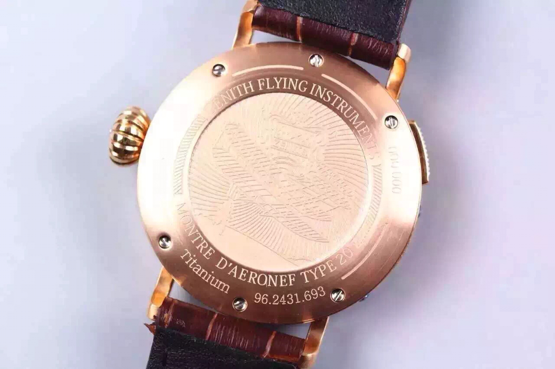 高仿真力時對比 XF真力時 飛行員洋蔥大把頭男士手錶￥3280-高仿錶