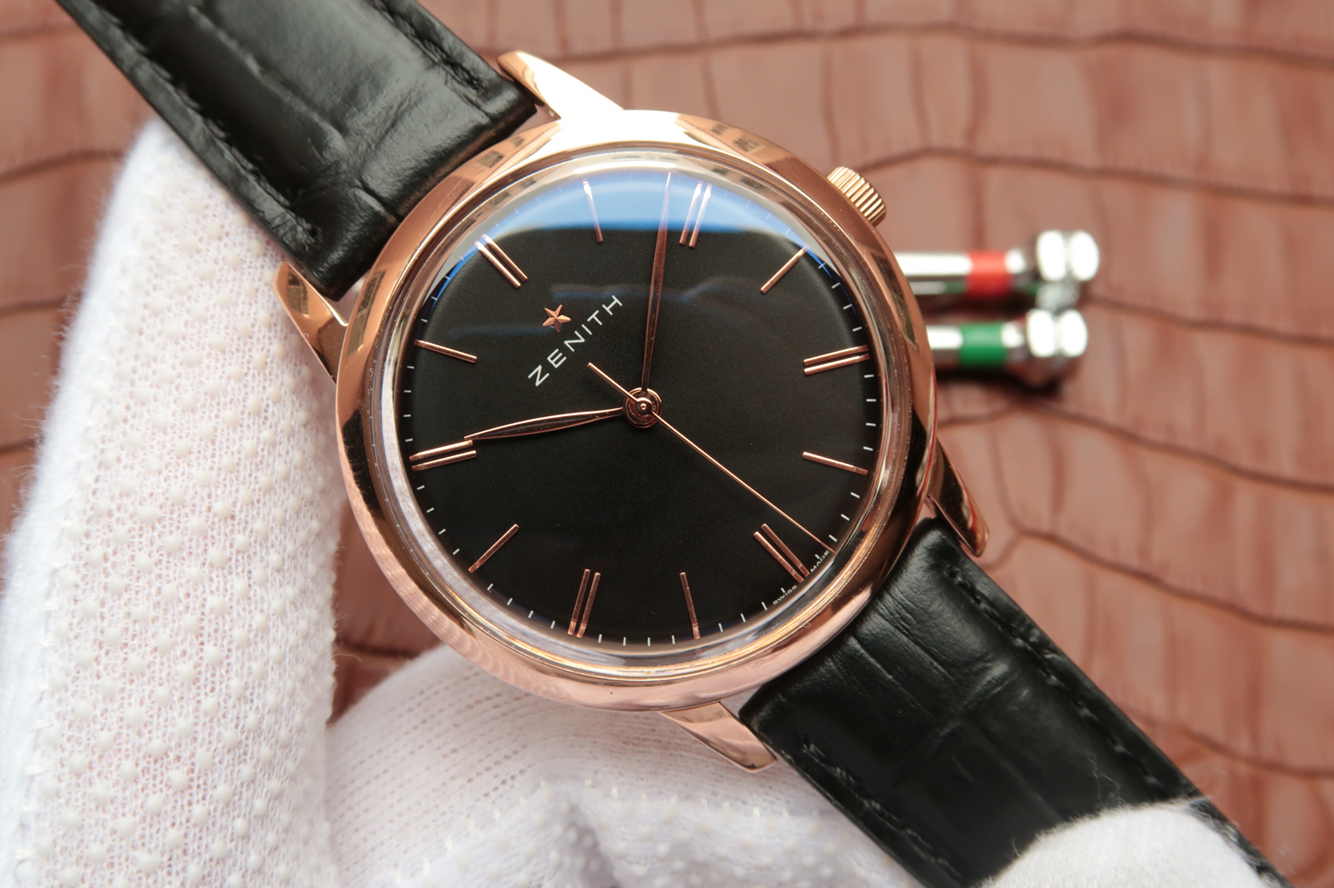 一比一精仿真力時 真力時ELITE繫列超薄款式03.2270.6150/01.C498玫瑰金￥2980-高仿錶