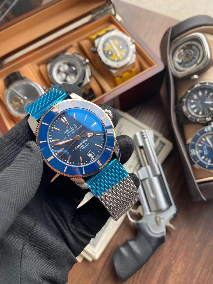 百年靈仿錶 gf百年靈超級海洋文化二代42 UB2010161C1S1￥3480-高仿錶