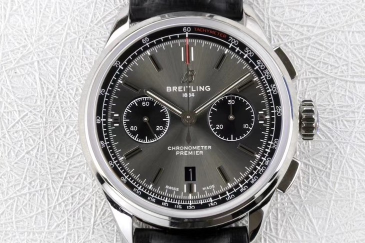 百年靈璞雅熊貓1比1復刻 gf百年靈璞雅繫列AB0118221B1P2 灰盤￥3680-高仿錶