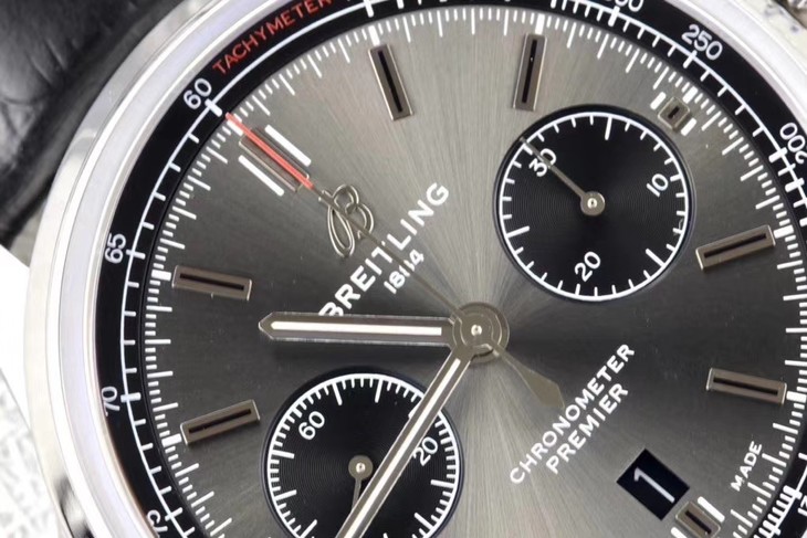 百年靈璞雅熊貓1比1復刻 gf百年靈璞雅繫列AB0118221B1P2 灰盤￥3680-高仿錶