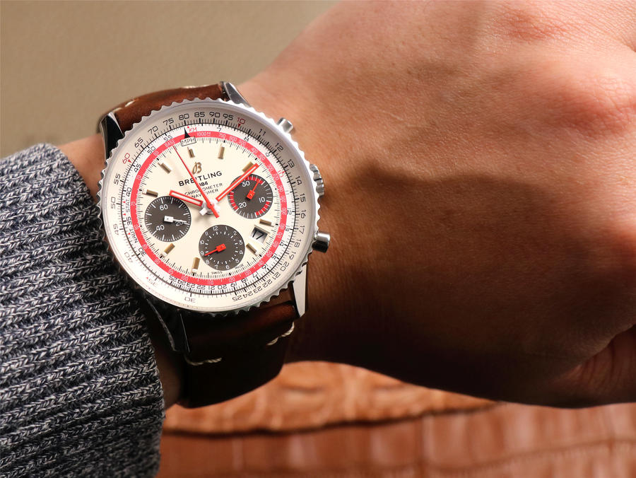 百年靈復刻手錶錶那個廠好 V9廠百年靈航空計時1繫列B01航空特別版手錶￥3980-高仿錶