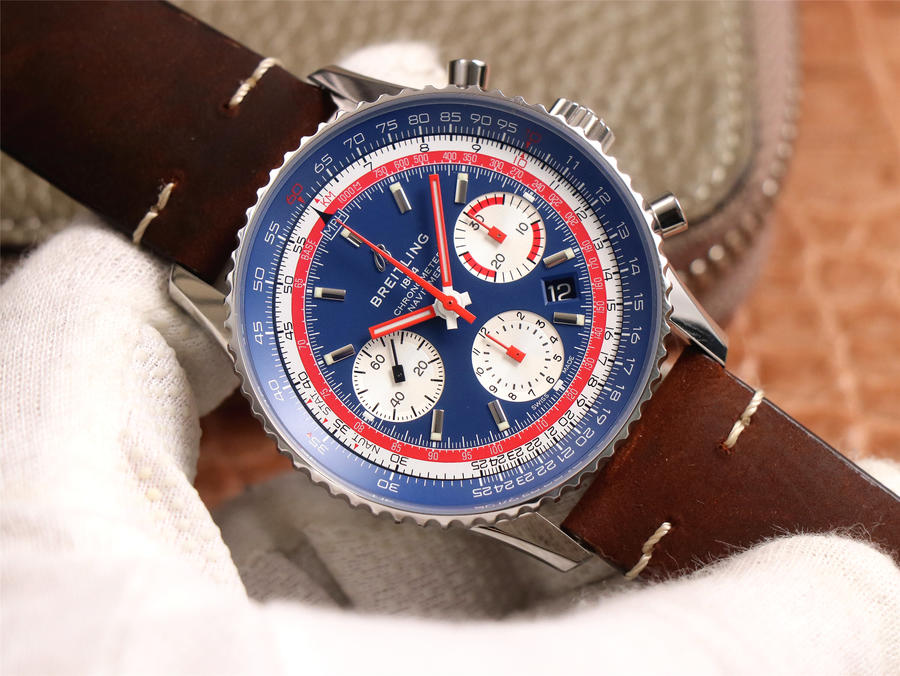 百年靈復刻手錶錶V9廠的好麽 V9廠百年靈航空計時1繫列B01航空特別版手錶￥3980-高仿錶