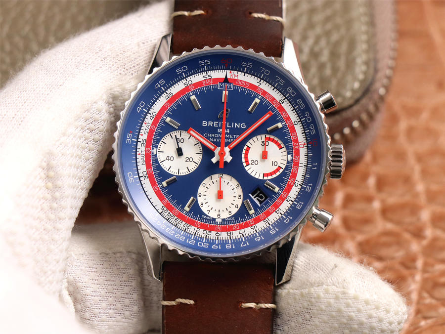 百年靈復刻手錶錶V9廠的好麽 V9廠百年靈航空計時1繫列B01航空特別版手錶￥3980-高仿錶