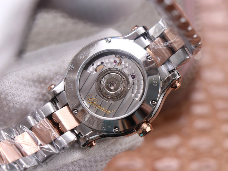 蕭邦快樂鉆1比1高仿女錶價格 YF蕭邦278573-6002￥3380-高仿錶