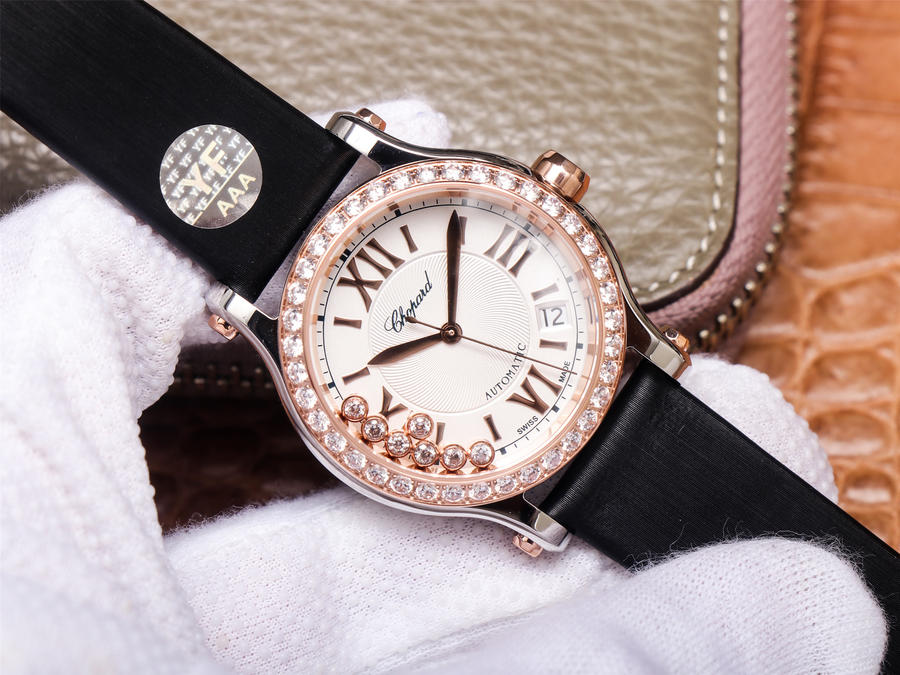 蕭邦5鉆哪個廠手錶高仿好YF yf廠手錶蕭邦快樂鉆石278559-6003￥3480-高仿錶