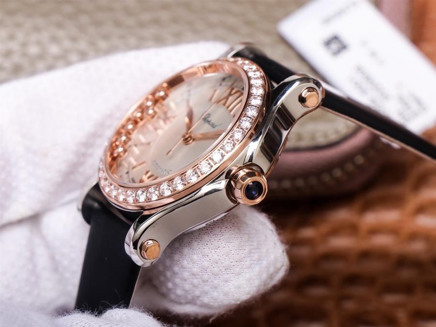 蕭邦5鉆哪個廠手錶高仿好YF yf廠手錶蕭邦快樂鉆石278559-6003￥3480-高仿錶