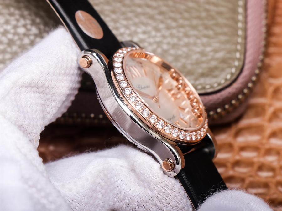 蕭邦5鉆哪個廠手錶高仿好YF yf廠手錶蕭邦快樂鉆石278559-6003￥3480-高仿錶