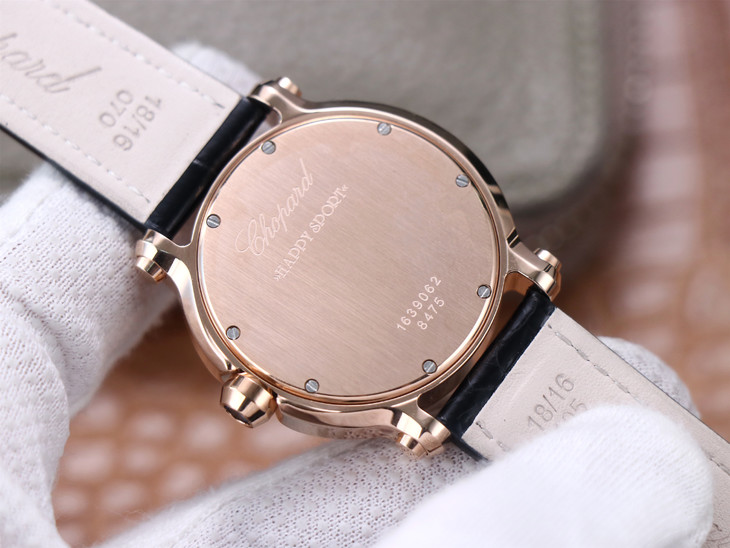 1比1復刻蕭邦女手錶7鉆價格 YF蕭邦快樂鉆繫列278492￥3480-高仿錶