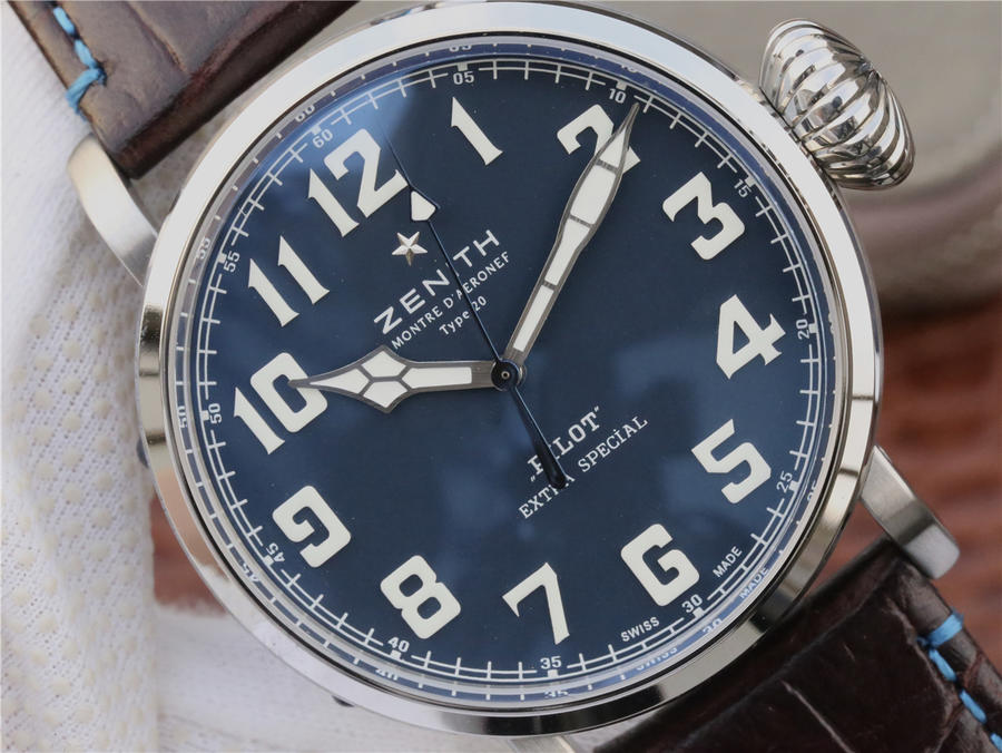 高仿真力時飛行員 XF真力時飛行員c738藍面￥3180-高仿錶