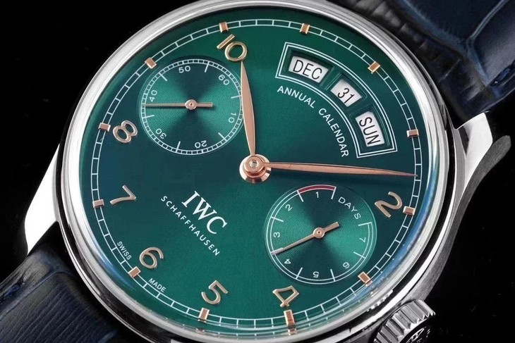 1比1復刻萬國男錶 葡萄牙繫列az IW503510 綠盤 自動機械錶￥3480-高仿錶