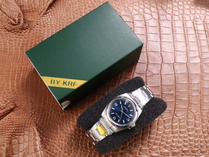 一比一高仿勞力士蠔式恆動錶 KRF廠勞力士蠔式恆動116000 藍盤￥3480-高仿錶