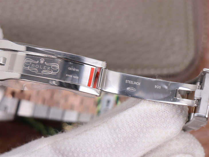 勞力士日誌41mm 1比1復刻 tw勞力士間玫瑰金日誌 126331 鉆石刻度￥3480-高仿錶