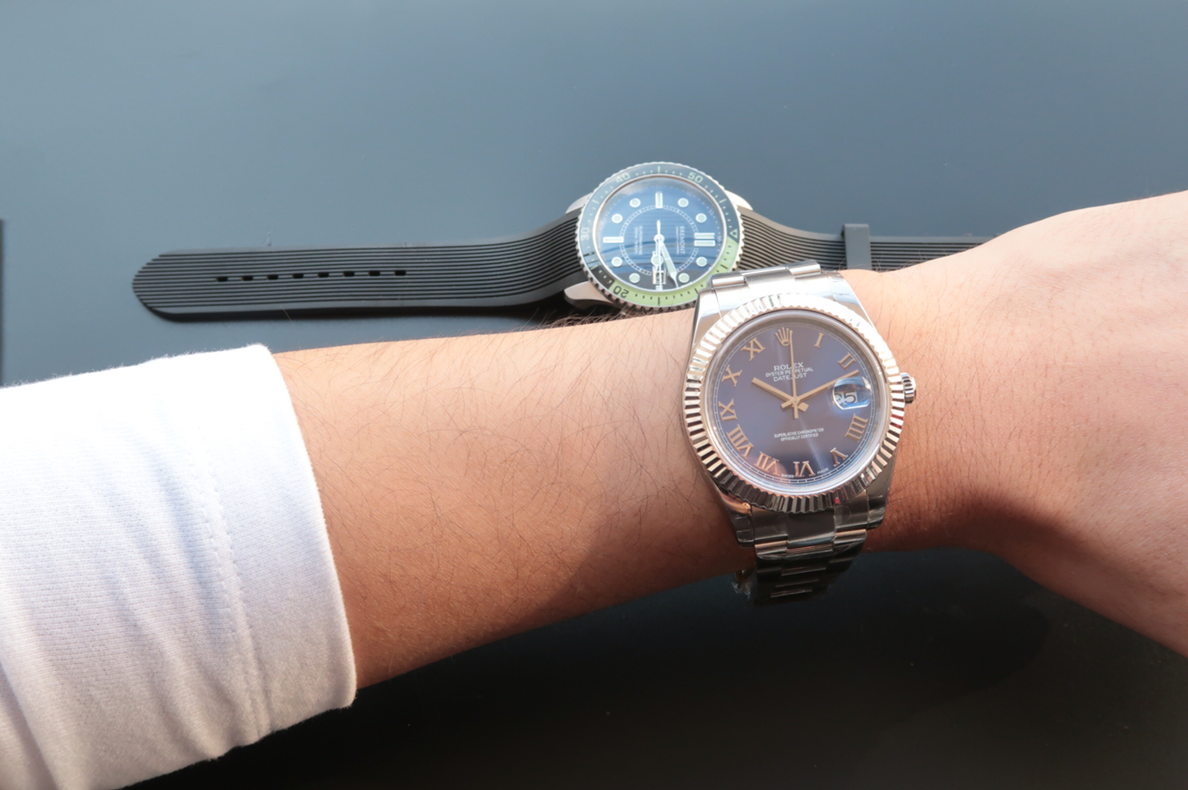 勞力士日誌41藍盤復刻手錶 ew廠勞力士日誌型116334￥3180-高仿錶