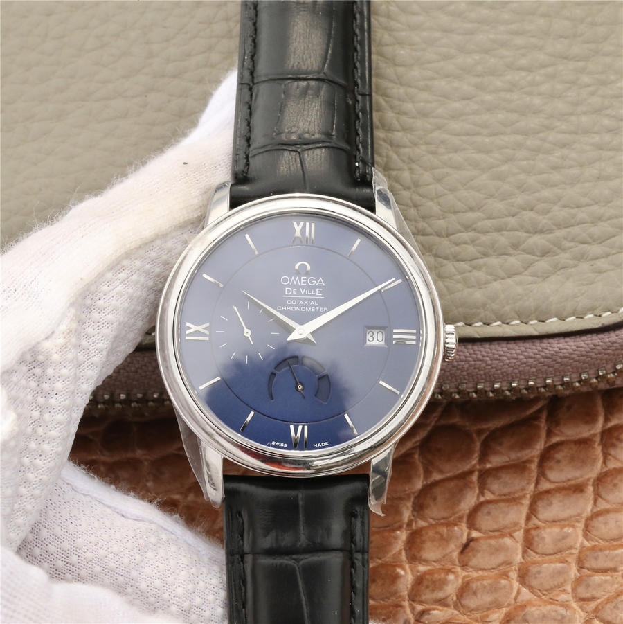 歐米茄蝶飛藍盤高仿 DV歐米茄動顯蝶飛424.13.40.21.03.001￥3180-高仿錶