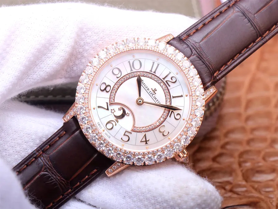 一比一高仿積家月相女錶 ZF廠積家約會繫列3432570￥3880-高仿錶