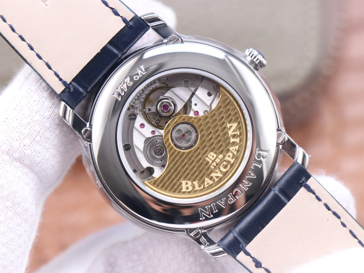 藍盤寶珀66541比1復刻 OM寶珀月相男錶 6654-1529-55B V3升級版￥3880-高仿錶