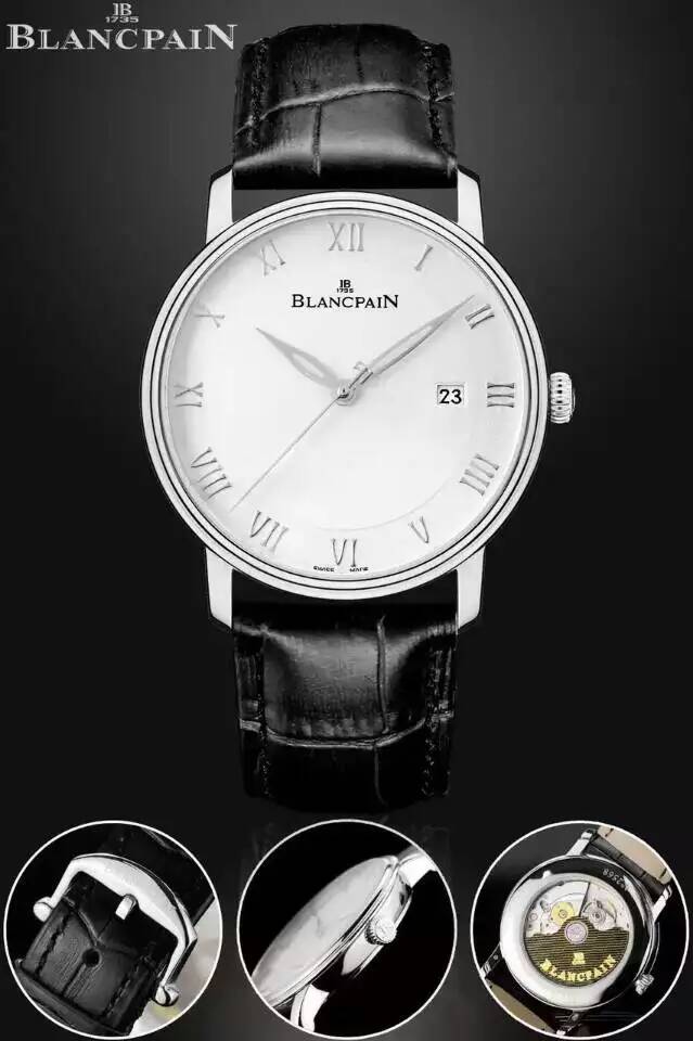 【商務】寶珀Blancpain 經典繫列 6223-1127 男士自動機械錶 商務腕錶￥2980-高仿錶
