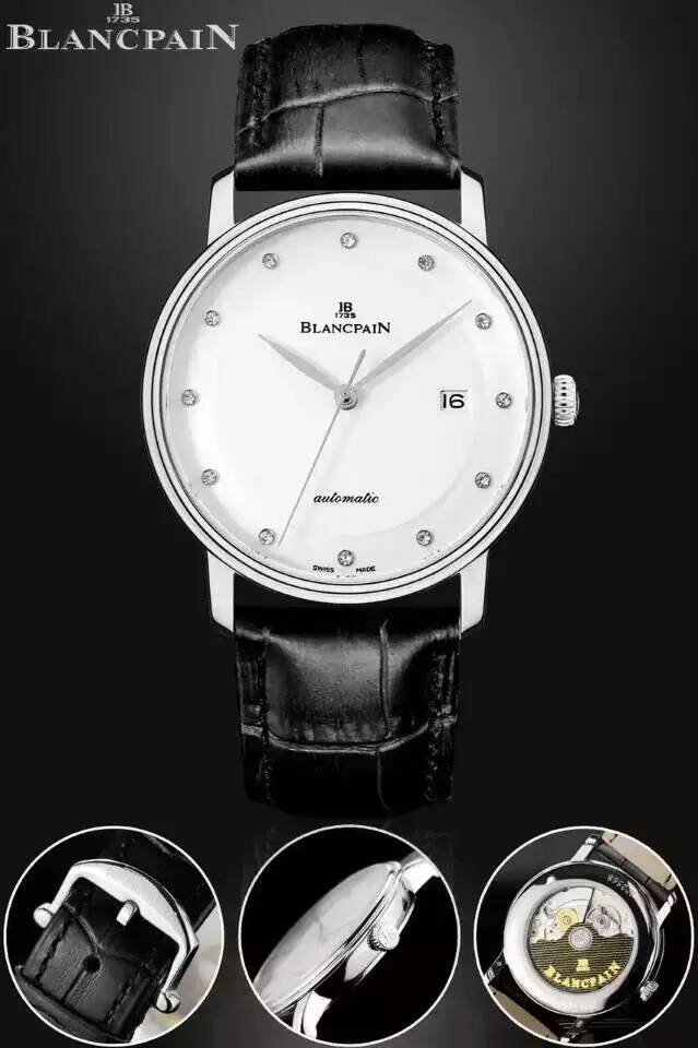 【商務】寶珀Blancpain 經典繫列 6223-1127 男士自動機械錶 商務腕錶￥2980-高仿錶