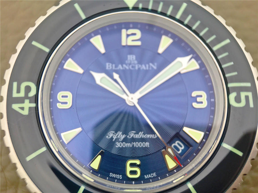 復刻手錶腕錶寶珀五十尋 ZF寶珀五十噚5015D-1140-52B 藍盤￥4580-高仿錶