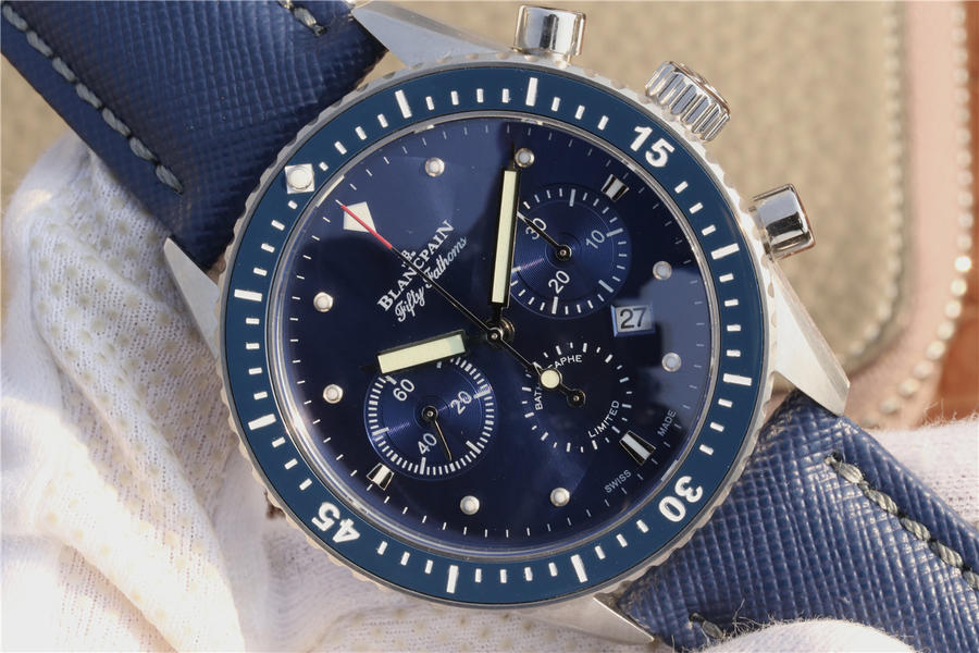 高仿手錶寶珀五十尋 KJ寶珀五十噚繫列5200款￥3980-高仿錶