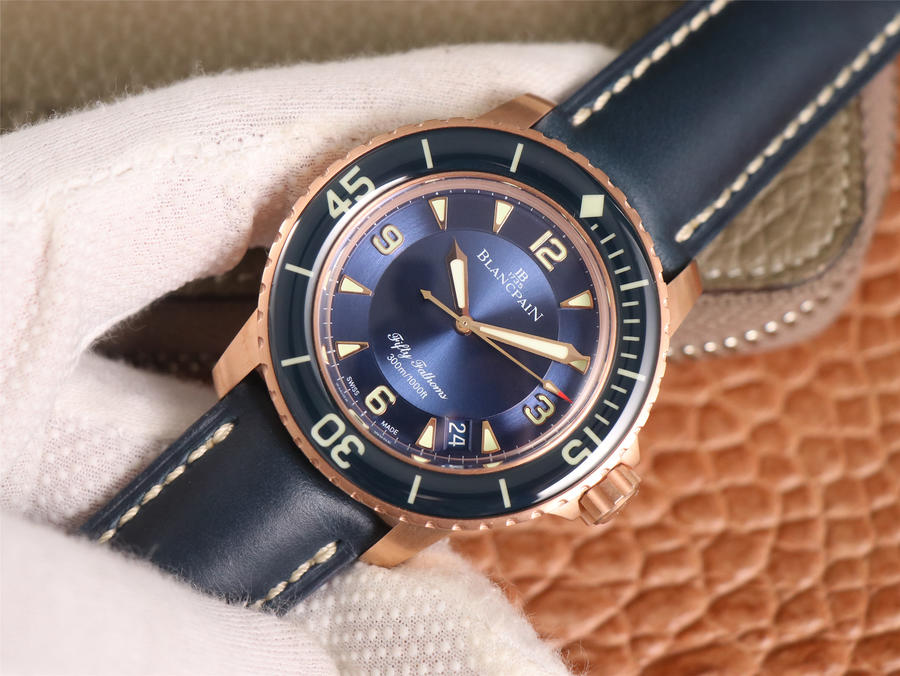 手錶復刻手錶寶珀 ZF寶珀五十噚5015-3603C-63B腕錶￥4680-高仿錶